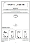 Topsy 65 Litter Bin - Operating Manual